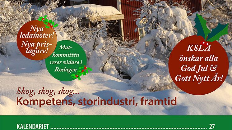 Jul- och vinternummer av KSLA Nytt & Noterat