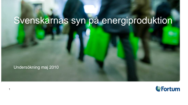 Svenskarnas syn på energiproduktion