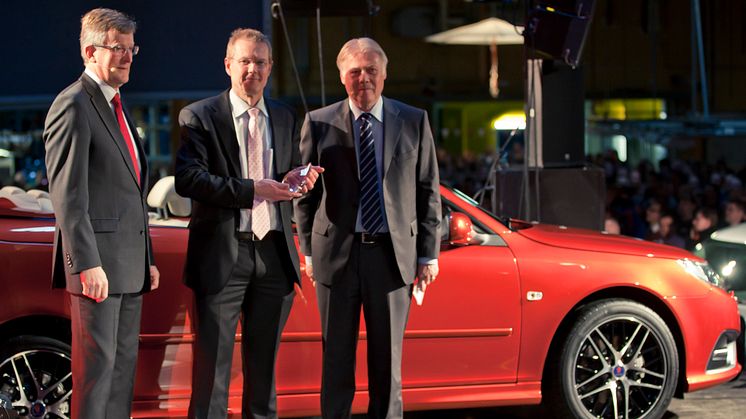 KGK tilldelas Saab Supplier Award 2010 