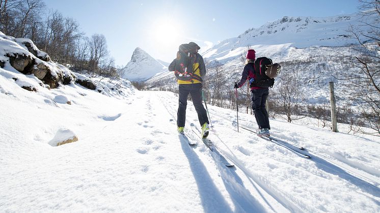 Denne vinteren har Bergans' Slingsby-kolleksjon fått nye freshe farger. Foto: Bergans / Hans Kristian Krogh Hanssen