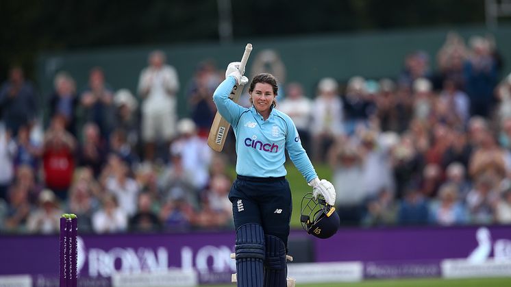 Beaumont scored her eighth ODI ton. Photo: Getty Images