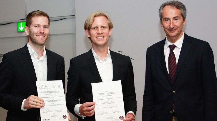Deutsche Herzstiftung und DGPR zeichnen Forschungsarbeiten mit dem Kurt und Erika Palm-Wissenschaftspreis aus.