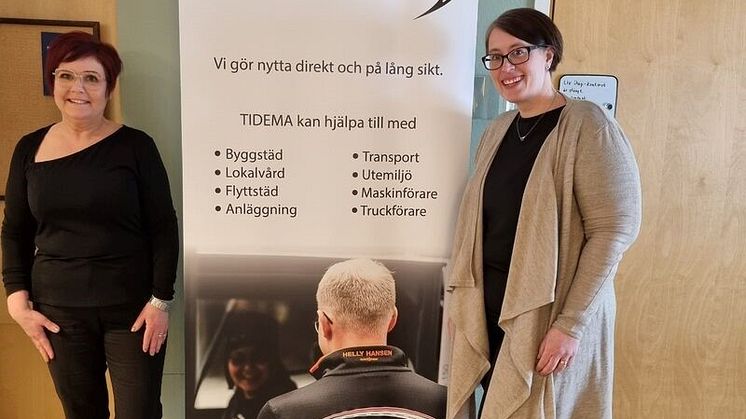 Anette Granström och Linda Byström från Tidema och BNI Skellefteå
