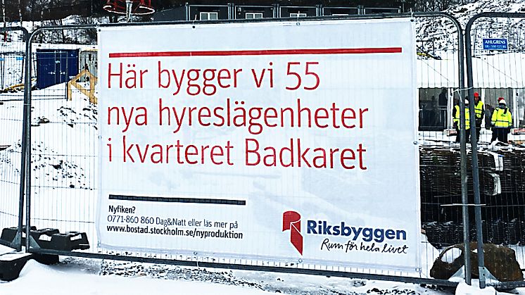 Riksbyggen fördubblar produktionstakten av hyresrätter