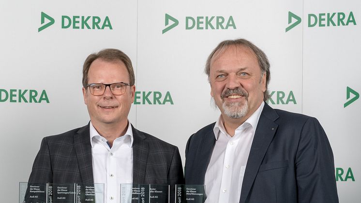 Audi bedste mærke i  DEKRA-brugtbilsrapporten 2018