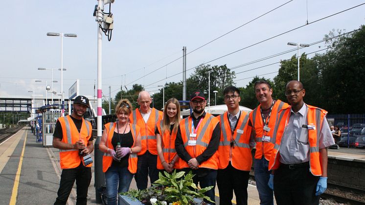 Govia Thameslink Railway staff were joined by Harpenden residents for a gardening project at the station