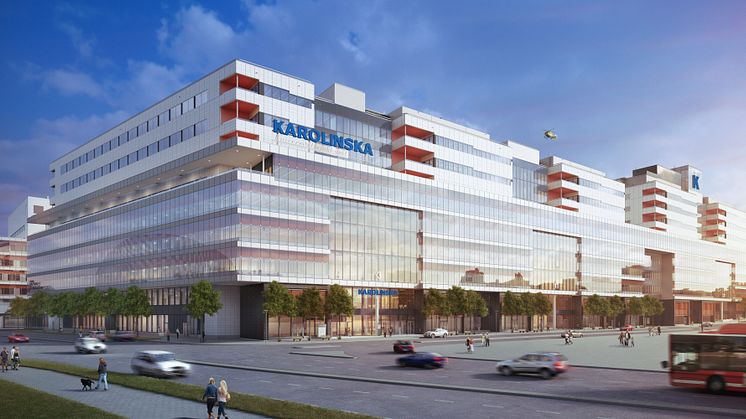 Nya Karolinska Solna. Illustration: White Tengbom Team  