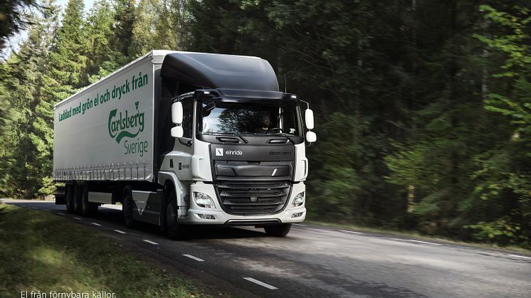 Carlsberg Sverige elektrifierar lagertransporterna i Halland 