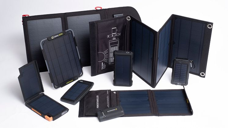 Laboratory test of eight solar-panel chargers for outdoor use. Foto: Ola Jacobsen