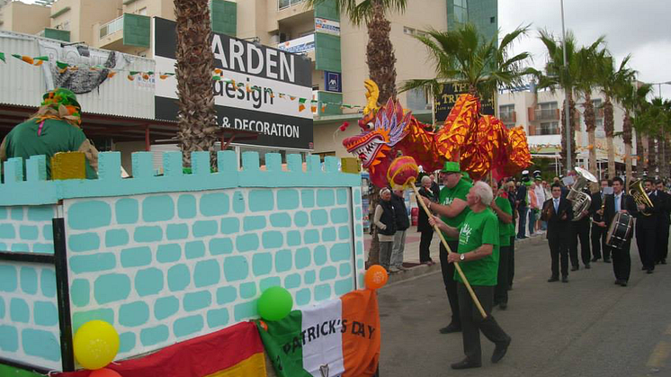 Spaniens största St Patricks Day i Cabo Roig. 