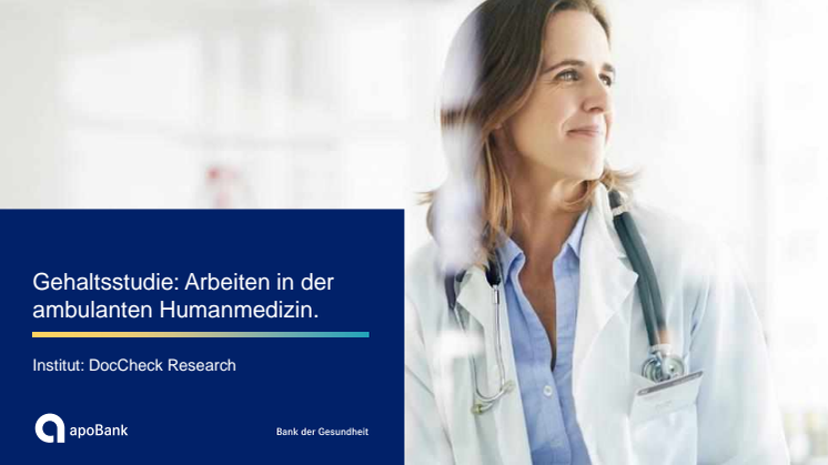 apoBank-Gehaltsstudie Humanmedizin 2021 - Spezial zu Teilzeit