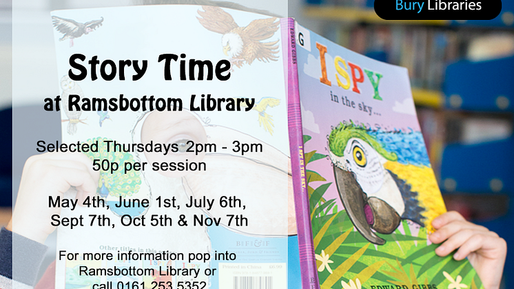 Time for a story at Ramsbottom Library