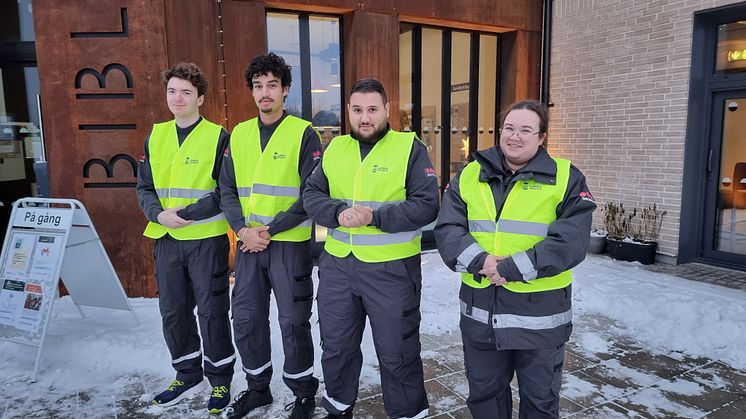 Södra Sandbys fyra trygghetsvärdar kommer att jobba två och två.