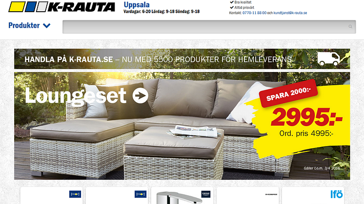 K-rauta tar sin hemsida och e-handel till en ny nivå