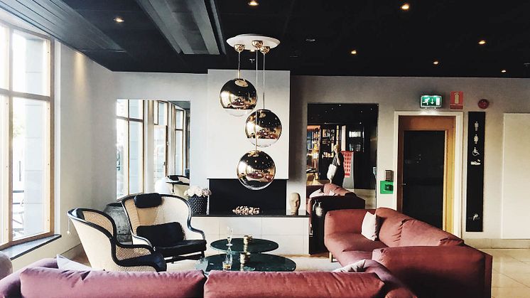 Hotel Opera i Göteborg inreddes i rött, svart och guld