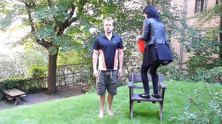 Fredrik Weibull from Imagine that completes the ALS ice bucket challenge for ALS research