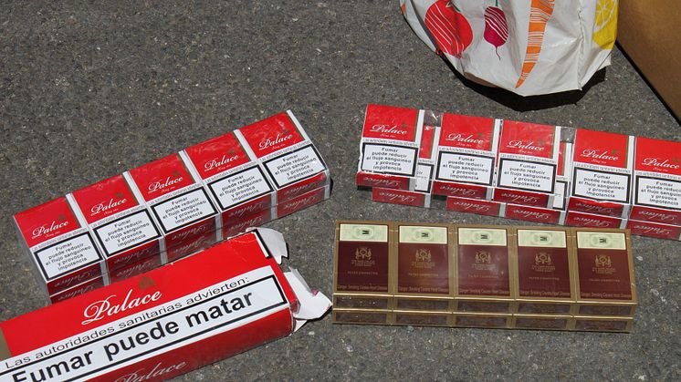 Cigarettes found at a storage unit