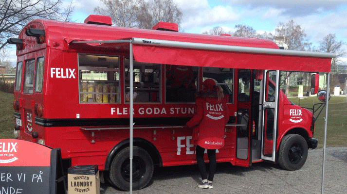 Felix Food Truck väcker uppmärksamhet på vägarna