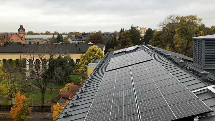 Solceller vid Blåsenhus, Uppsala universitet