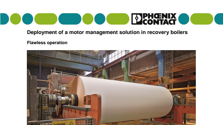 Deployment of a motor management solution in recovery boilers