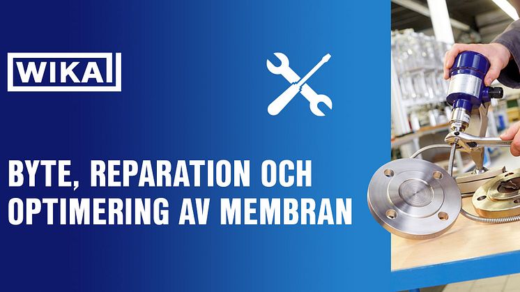 Tillsammans med WIKA kan vi hjälpa dig med byte, reparation och optimering av ditt membran, oavsett fabrikat på din enhet.