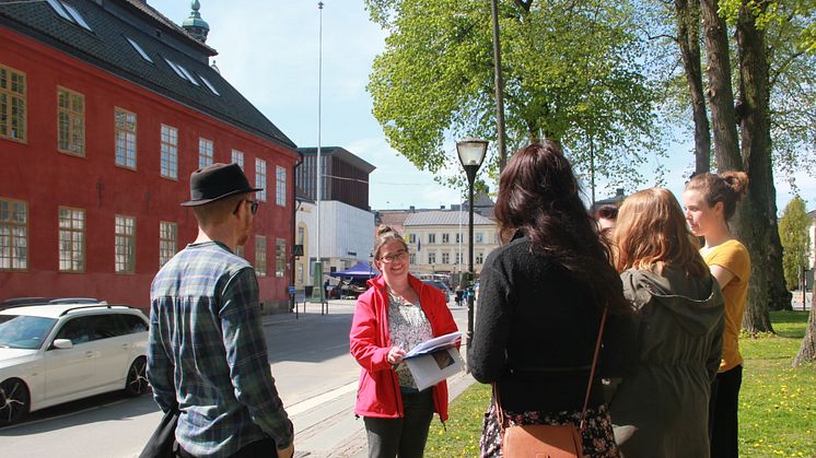 Stadsvandring i Nyköping.