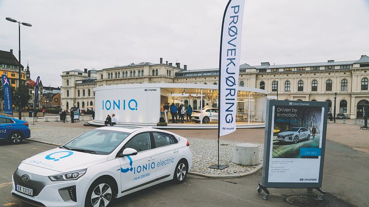 Hyundai inviterte publikum til prøvekjøring av Hyundai IONIQ fra Oslo S