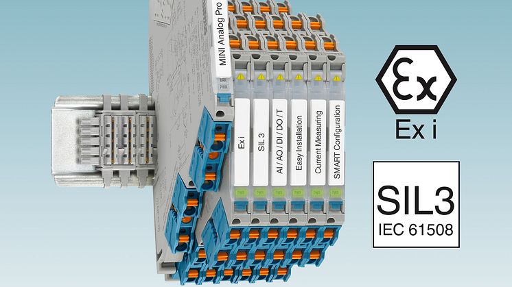 Highly compact Ex i signal conditioners with SIL 3 functional safety