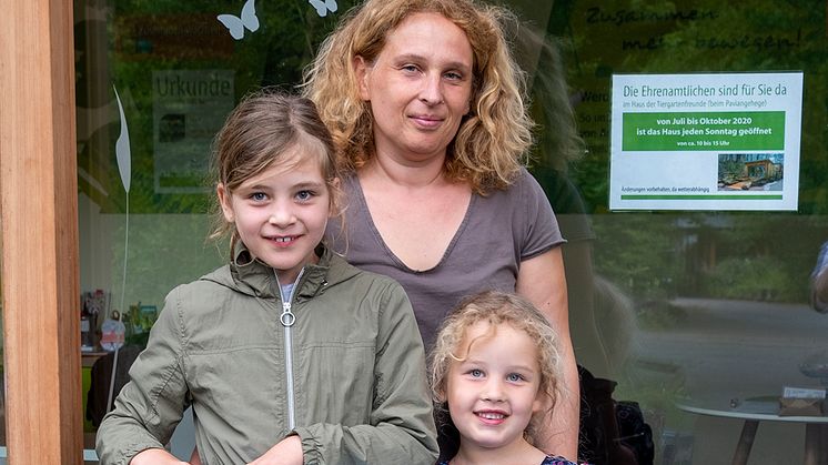 Glückliche Gewinner im Tiergarten Nürnberg