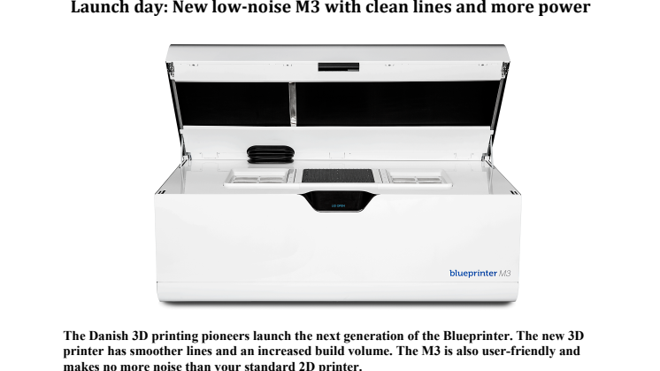 Blueprinter M3 3D-tulostin julkaistu
