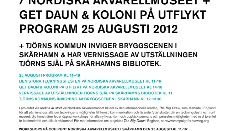 Den stora teckningsfesten Skärhamn / The Big Draw - första i Sverige!