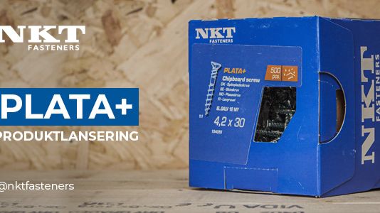 NKT Fasteners lanserar PLATA+, en skruv för montering av spånskivor, MDF, OSB och Plywood