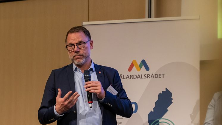 Andreas Svahn (S) ordförande i gruppen Internationell tillgänglighet och konkurrenskraft-  Foto Aksel Örn EkblomMälardalsrådet