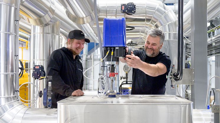 Solör har nu driftsatt den nya värmevärmeanläggningen i Edsbyn. Foto: Maria G Nilsson