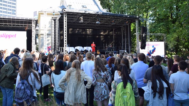 Claim your Studentslipp bracelet between 11-14 pm on August 19 at St. Olavsgate 32. (Photo: Lise Paulsrud Mjørlund / UiO)