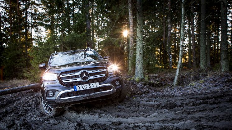 Mercedes-Benz X-Klass på svensk mark