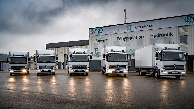 Tecto Trucks vid E4 i Markaryd är Sveriges nyaste auktoriserade verkstad för Mercedes-Benz Lastbilar och Transportbilar.
