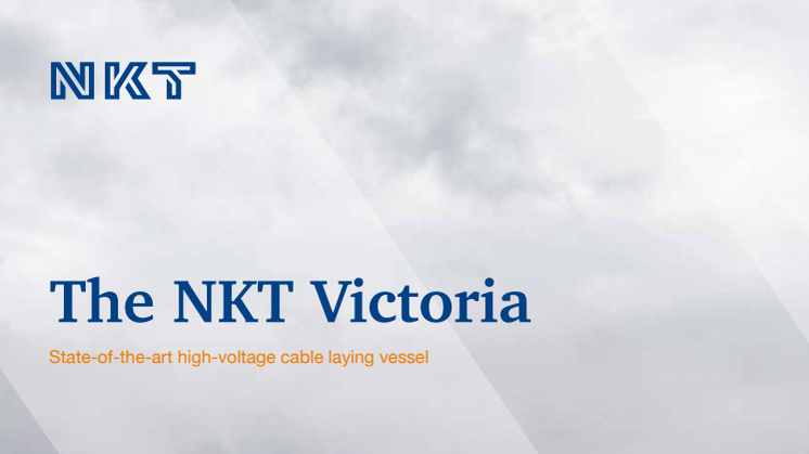 Brosjyre kabelleggingsfartøyet NKT Victoria