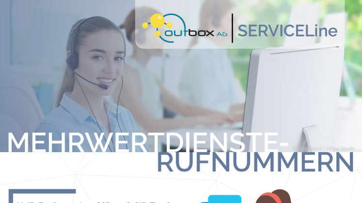 outbox AG - Produktflyer SERVICELine - Mehrwertdienste-Rufnummern anschalten im Handumdrehen