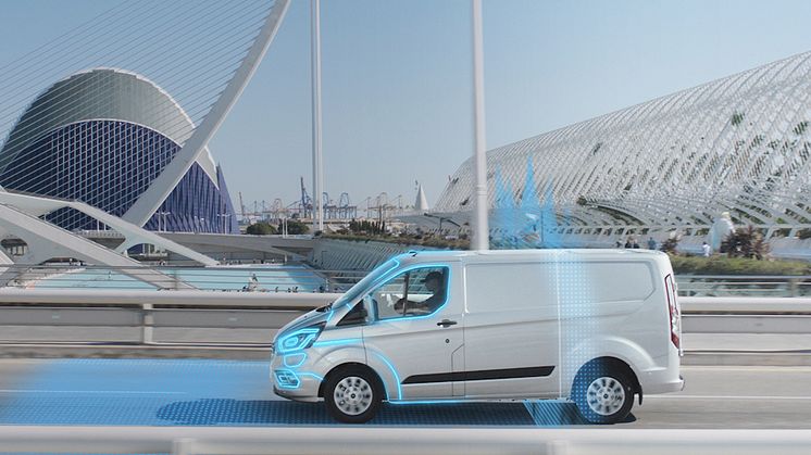 ​Ford introduserer automatisk el-modus for Transit Custom ladbar hybrid