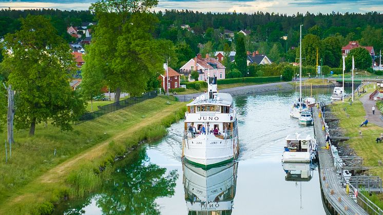 Många utländska gäster på Göta kanal