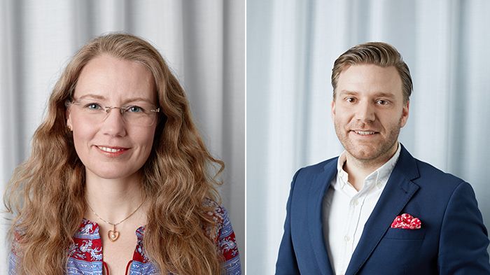 Mona Lindskog, kvalitet- och hållbarhetschef och Eric Holmén, försäljningschef.