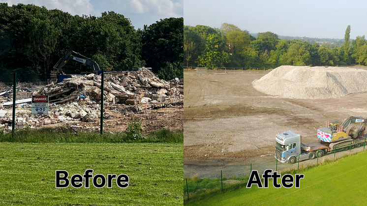 Derelict site cleared to make way for housing