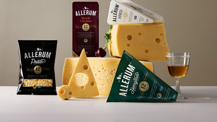 Allerums nya kommunikationsplattform "Smak är en konst" illustrerar den konstform det är att skapa högkvalitativa och utsökta ostar. 