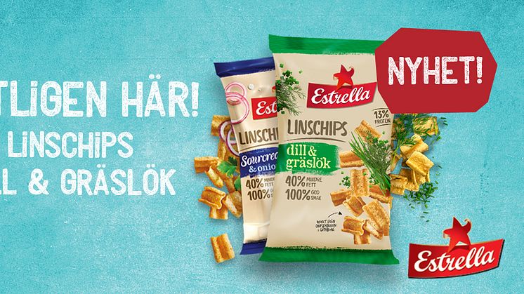 Estrellas nya Linschips med smak av Dill&Gräslök