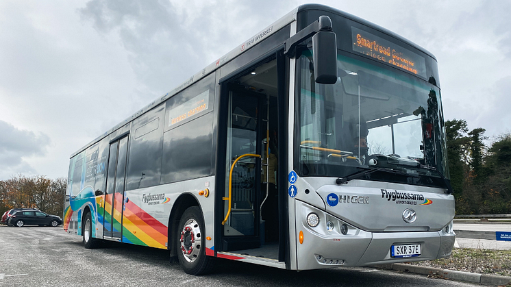 Unik tur med Vy Flygbussarna och den nya elbussen