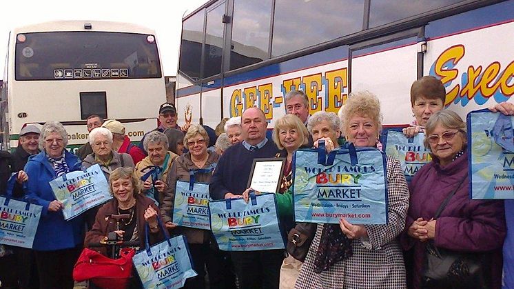 Bury Market welcomes its 1,000th coach of the year