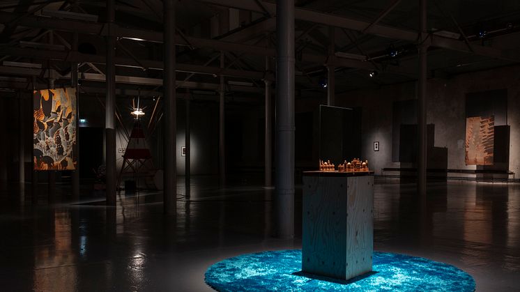 Installationsvy Beckers konstnärsstipendium 2021 – Youngjae Lih, Färgfabriken