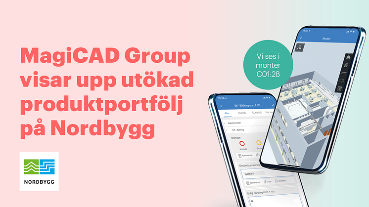 MagiCAD Group ställer ut på Nordbygg med utökad produktportfölj