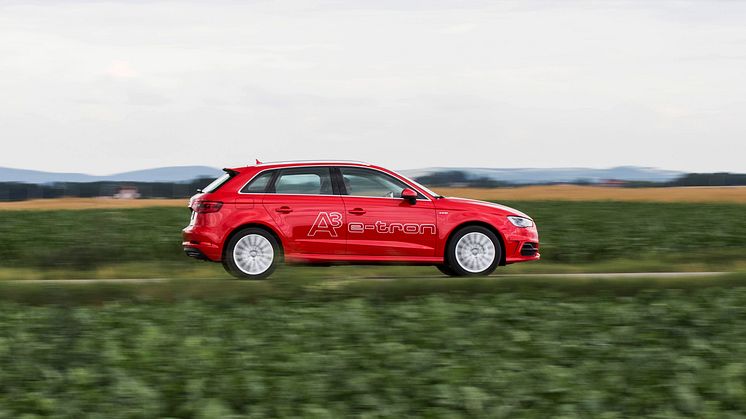 Audi A3 e-tron laddad med förnybar vindel från OX2